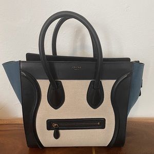 AUTHENTIC Celine mini luggage handbag